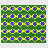 ブラジル国旗 ラッピングペーパー (フラット)