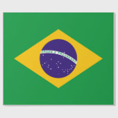 ブラジル国旗 ラッピングペーパー (フラット)