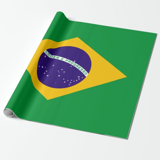 ブラジル国旗 ラッピングペーパー (アンロールド)