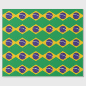 ブラジル国旗 ラッピングペーパー (フラット)