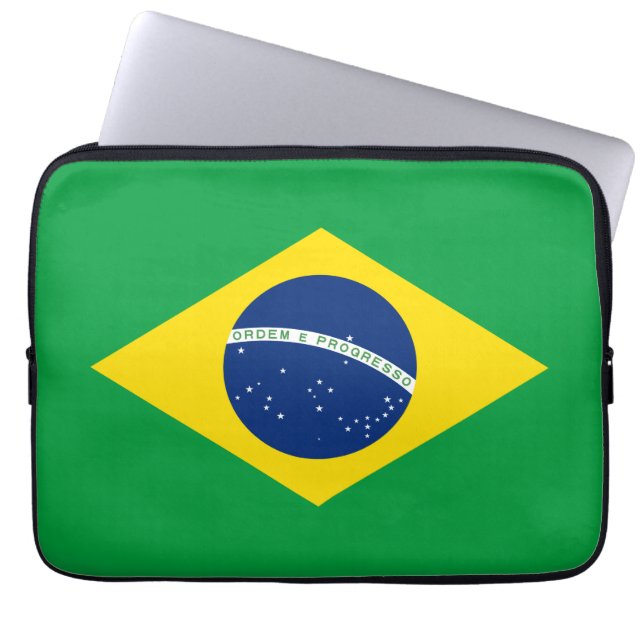 ブラジル国旗 ラップトップスリーブ (正面)
