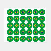 ブラジル国旗 ラベル (シート)