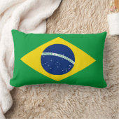 ブラジル国旗 ランバークッション (ブランケット)