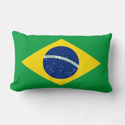 ブラジル国旗 ランバークッション (正面)