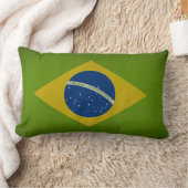 ブラジル国旗 ランバークッション (ブランケット)