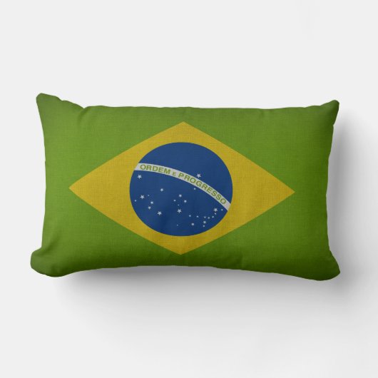 ブラジル国旗 ランバークッション (正面)