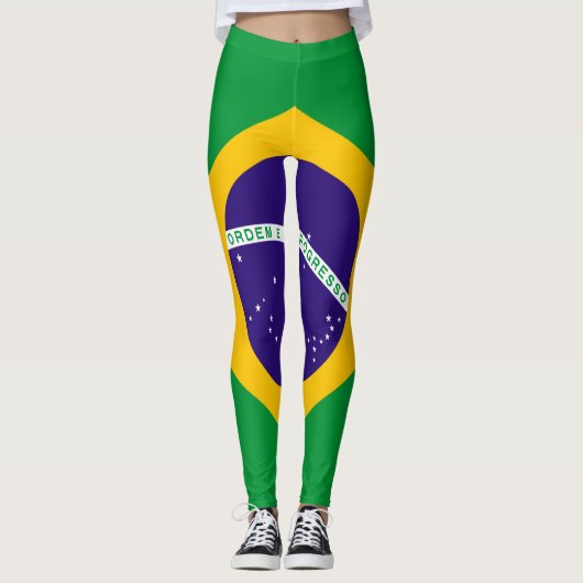 ブラジル国旗 レギンス (正面)