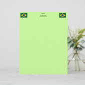 ブラジル国旗 レターヘッド (スタンド正面)
