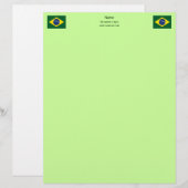 ブラジル国旗 レターヘッド (正面/裏面)