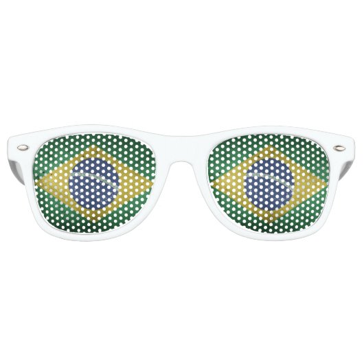ブラジル国旗 レトロサングラス (正面)