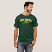 ブラジル国旗 南米 Tシャツ (正面フル)