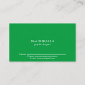 ブラジル国旗 名刺 (裏面)