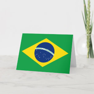 ブラジル国旗 折りたたみ ありがとうカード サンキューカード