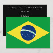 ブラジル国旗 招待状 (正面/裏面)