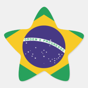 ブラジル国旗 星シール