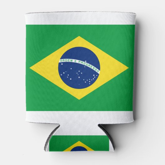 ブラジル国旗 缶クーラー (正面)