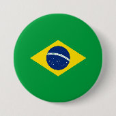 ブラジル国旗 缶バッジ (正面)