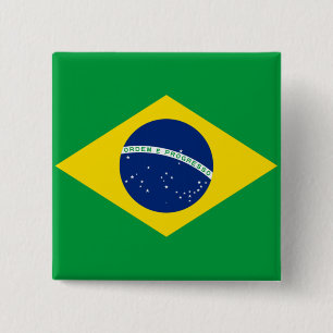 ブラジル国旗 缶バッジ