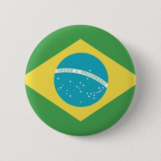 ブラジル国旗 缶バッジ (正面)