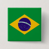 ブラジル国旗 缶バッジ (正面)