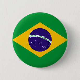 ブラジル国旗 缶バッジ