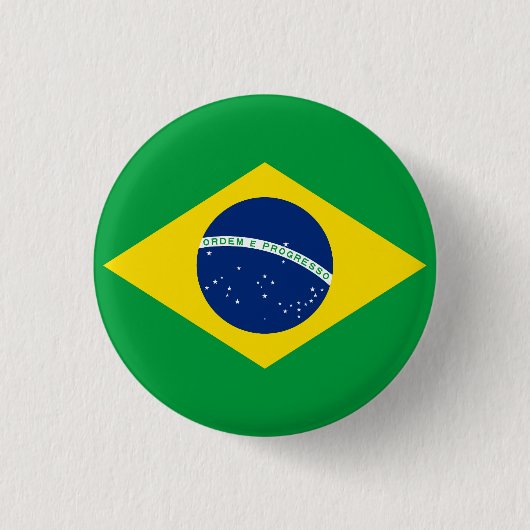 ブラジル国旗 缶バッジ (正面)