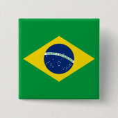 ブラジル国旗 缶バッジ (正面)