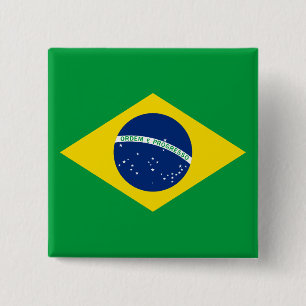 ブラジル国旗 缶バッジ