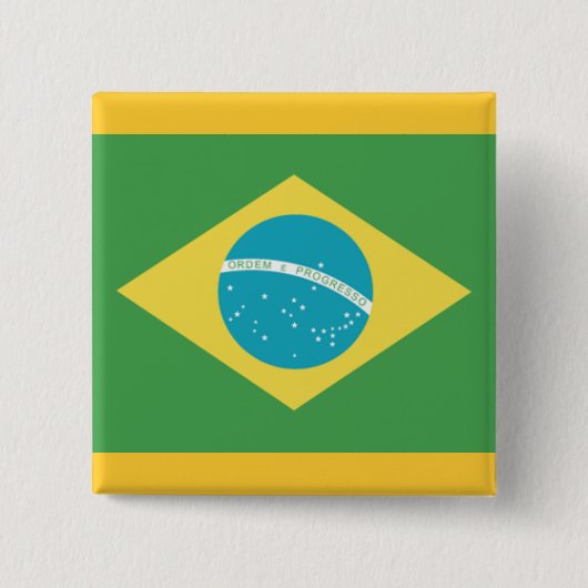 ブラジル国旗 缶バッジ (正面)