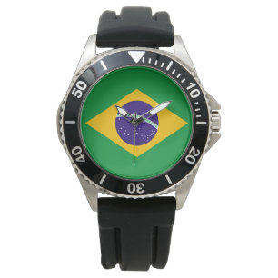 ブラジル国旗 腕時計