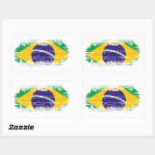 ブラジル国旗 長方形シール (シート)