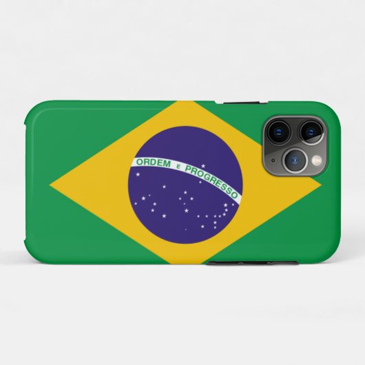 ブラジル国旗 Case-Mate iPhoneケース (裏面(横))
