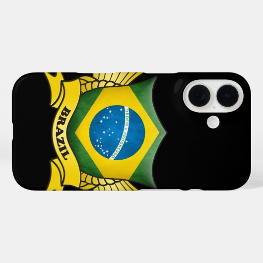 ブラジル国旗 Case-Mate iPhoneケース (裏面 (横))