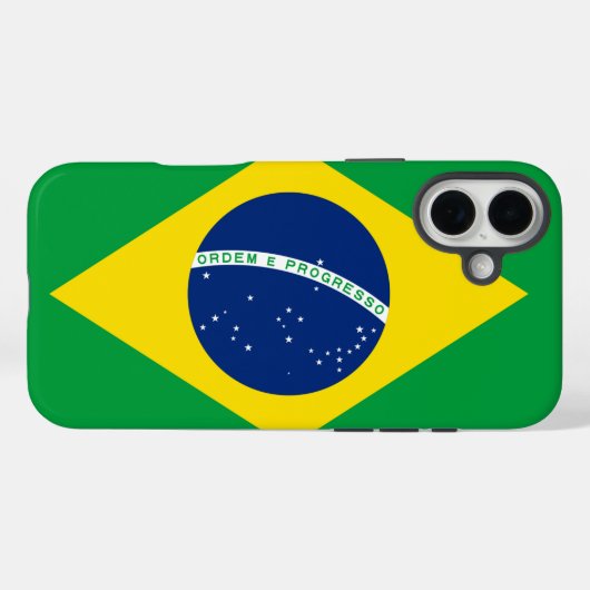 ブラジル国旗 Case-Mate iPhoneケース (裏面 (横))