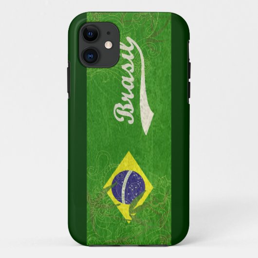 ブラジル国旗 Case-Mate iPhoneケース (裏面)