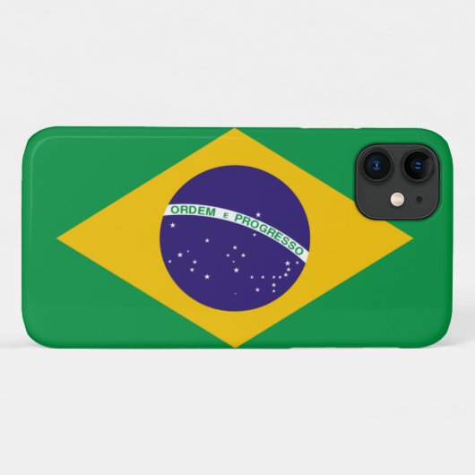 ブラジル国旗 Case-Mate iPhoneケース (裏面(横))