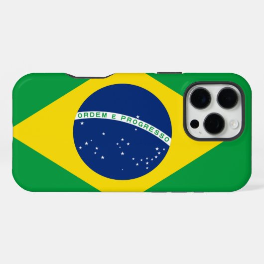 ブラジル国旗 iPhoneケース (裏面横)