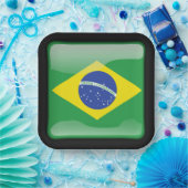 ブラジル国旗_of_F ペーパープレート (パーティー)