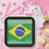 ブラジル国旗_of_F ペーパープレート (パーティー)