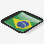 ブラジル国旗_of_F ペーパープレート (傾斜あり)