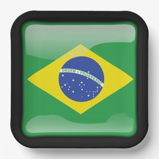 ブラジル国旗_of_F ペーパープレート (正面)