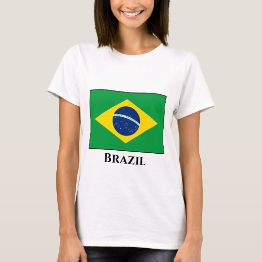 ブラジル国旗 Tシャツ (正面)