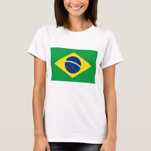 ブラジル国旗 Tシャツ (正面)