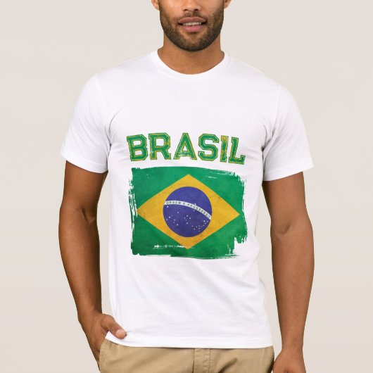 ブラジル国旗 Tシャツ (正面)