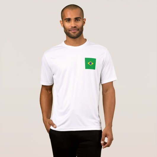 ブラジル国旗 Tシャツ (正面フル)