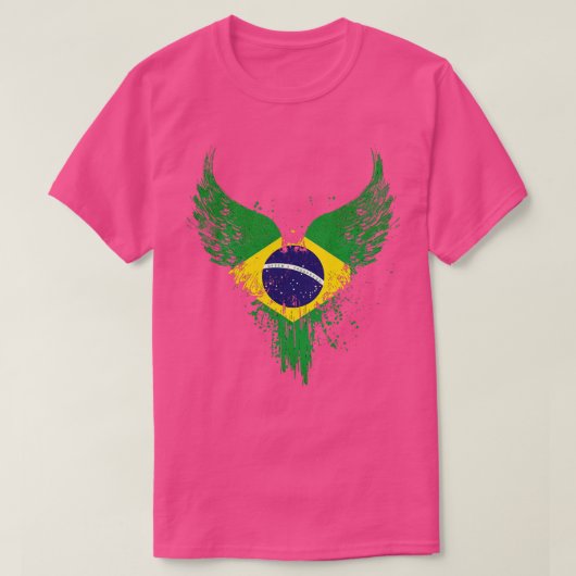 ブラジル国旗 Tシャツ (デザイン正面)