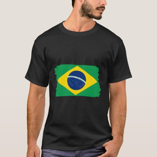 ブラジル国旗 Tシャツ (正面)