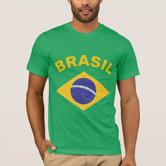 ブラジル国旗 Tシャツ (正面)