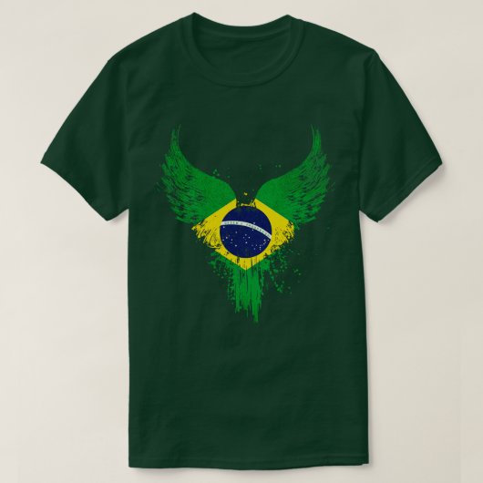 ブラジル国旗 Tシャツ (デザイン正面)