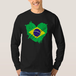 ブラジル国旗I Loveブラジル人のDnaの中にある Tシャツ